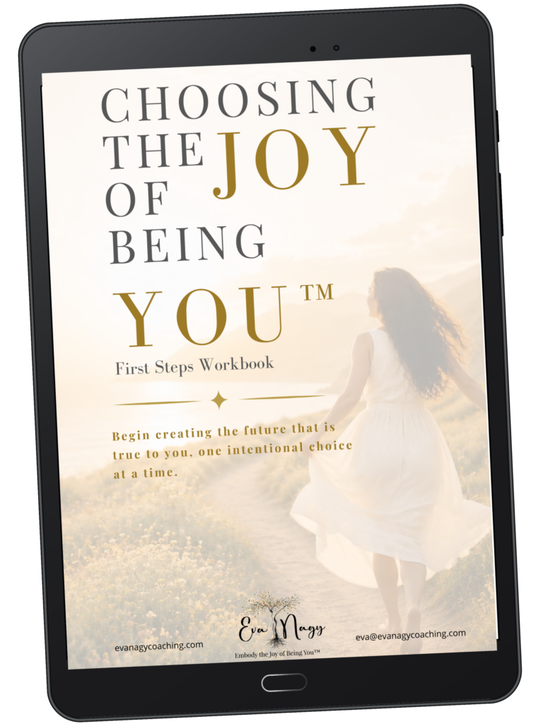 Choosing the Joy of Being you, First Steps Workbook Mockup